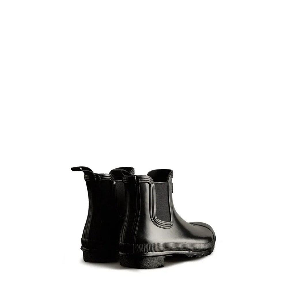 Hunter Women's Original Gloss Chelsea Boots in Black - Picture 7 of 10